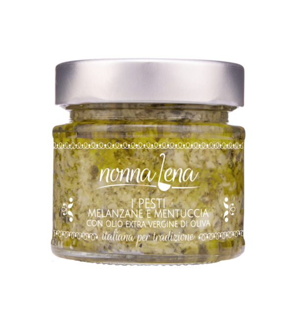 Auberginen Minz Pesto